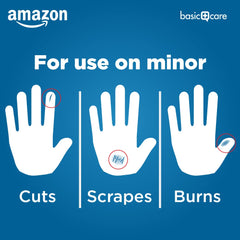Amazon Basic Care four-sided seal bandage keeps dirt out