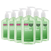 Amazon Basic Care hand sanitizer with aloe vera bottle pump for quick sanitizing