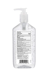 Amazon Basic Care Original hand sanitizer bottle close-up showing original scent and Vitamin E.