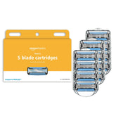 Amazon Basics 5-blade razor refill with a smooth shave in mind.