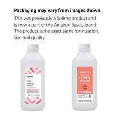 Amazon Basics rubbing alcohol bottle cap close-up for secure storage