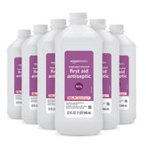 Amazon Basics isopropyl alcohol bottle front view for quick antiseptic use