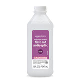 Amazon Basics 91% isopropyl alcohol bottle front for quick minor-cleaning tasks