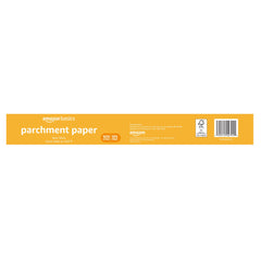 Amazon Basics non-stick parchment paper enables easy food release and quick cleanup.