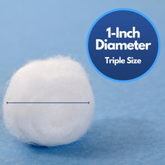 Amazon Basics cotton balls ideal for makeup application and removal.
