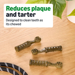 Amazon Basics dental dog treats ingredients non-GMO and grain-free with no artificial colors.