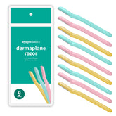 Amazon Basics Dermaplane Razor hair removal closeup showing peach fuzz elimination