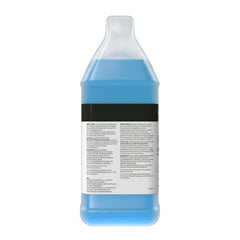 Amazon Basics dish soap being poured to create foamy lather at a prep station.