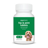 Amazon Basics dog hip and joint chewable bottle supports daily mobility for dogs.