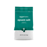 Amazon Basics Epsom Salt Soaking Aid 3-pound bag for a soothing bath.