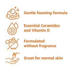 Pump dispenser of Amazon Basics Exfoliating Face Wash for easy daily application