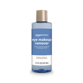 Amazon Basics eye makeup remover bottle with fragrance-free formula.