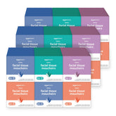 Amazon Basics facial tissues with lotion in a 2-ply box for daily use.