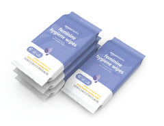 Amazon Basics flushable feminine wipes, 168-count four-pack for daily refresh