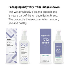 Amazon Basics fragrance-free moisturizer pump suits sensitive skin for daily morning and night use.