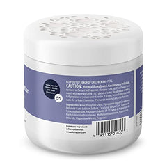 Amazon Basics Lavender Gel Odor Eliminator in bathroom setting delivers continuous fragrance.