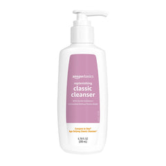 Amazon Basics Gentle Exfoliating Face Wash bottle showing gentle exfoliation for daily renewal