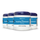 Amazon Basics Healing Ointment baby jar for soothing irritated skin.