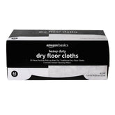Amazon Basics heavy-duty dry floor cloths in use on a floor, trapping dust.