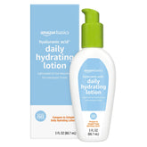 Amazon Basics Hyaluronic Acid Face Moisturizer bottle for lightweight hydration.