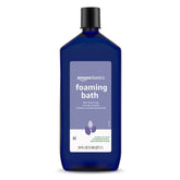 Amazon Basics Lavender Scented Foaming Bath bottle promotes relaxation with a soothing lavender aroma.