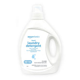 Amazon Basics liquid detergent bottle front showing hypoallergenic formula
