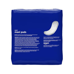 Amazon Basics Maxi Pads profiled shape for secure, comfortable fit.