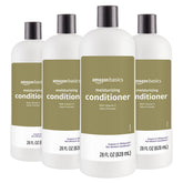 Amazon Basics Moisture Rich Conditioner bottle front highlights vitamin E for nourished hair