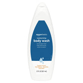 Amazon Basics Moisturizing Body Wash bottle offers gentle daily cleansing and hydration.