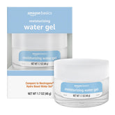 Amazon Basics Moisturizing Water Gel jar front showing compact 1.7 oz packaging for daily hydration