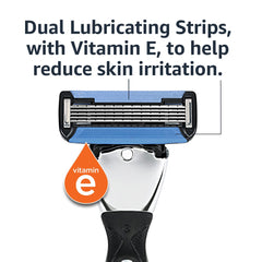 Anti-clog design of the MotionSphere razor for quick rinsing between passes.