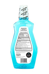 Amazon Basics 1-liter bottle of alcohol-free mouthwash for gentle daily hygiene and breath freshness.