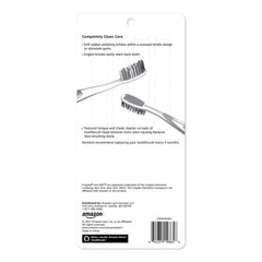 Orbit toothbrush showing angled bristles designed to reach back teeth.