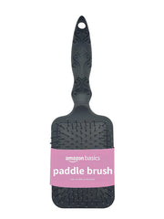Amazon Basics Paddle Brush for Hair showing gentle detangling on wet or dry hair
