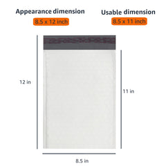 Amazon Basics mailer showing self-seal strip for tidy, tape-free sealing.