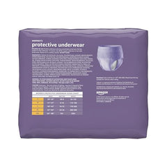 Amazon Basics postpartum underwear XL soft topsheet shows skin friendly cotton feel.