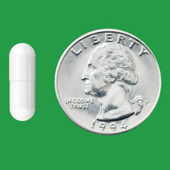 Amazon Basics vegetarian capsules indicating plant-based option for daily probiotic use.