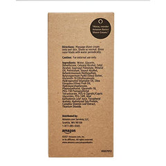 Amazon Basics fragrance-free shave cream texture close-up, lotion-like and smooth.