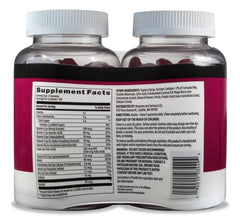 Solimo multivitamin gummies close-up shows bright colors and soft texture for a daily chew.