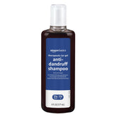 Amazon Basics Therapeutic Plus coal tar shampoo bottle for scalp relief and dandruff control