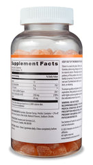 Two gummies per serving shown on label for daily use