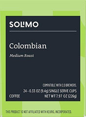 A cup of Solimo Colombian coffee with floral aroma.