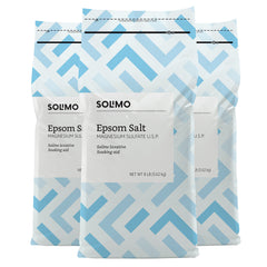 Solimo Epsom Salt Soak for a calming bath experience
