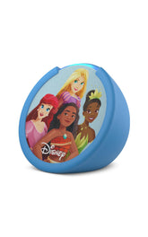 Amazon Echo Pop Kids with Disney Princess design enhances display and playful learning.
