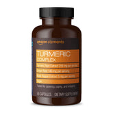 Amazon Elements Turmeric Complex bottle shown for daily joint support.