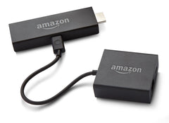 Amazon Ethernet Adapter with Ethernet cable plugged for consistent speeds