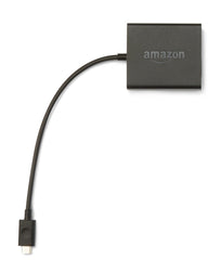 Amazon Ethernet Adapter connected to Fire TV for reliable wired streaming