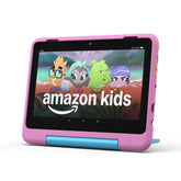 Amazon Fire HD 8 Kids Pro front view with Jungle Cat design, ideal for kid-friendly use