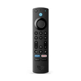 Amazon Fire TV Alexa Remote front view with ergonomic design for quick navigation