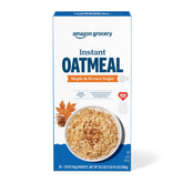 Amazon Grocery Maple and Brown Sugar Oatmeal packets for quick breakfasts.